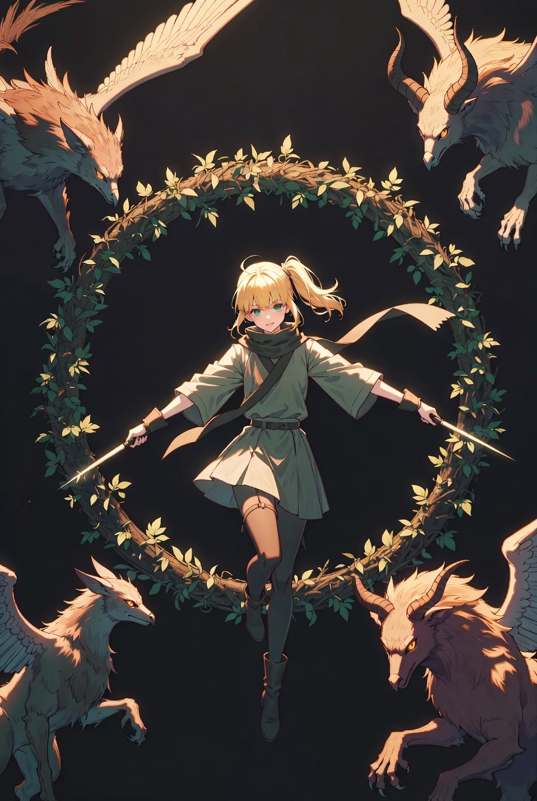 The World tarot card: a dancing figure encircled by a wreath with four figures at the corners, the journey complete and beginning again, closing the real six-century story of the tarot deck
