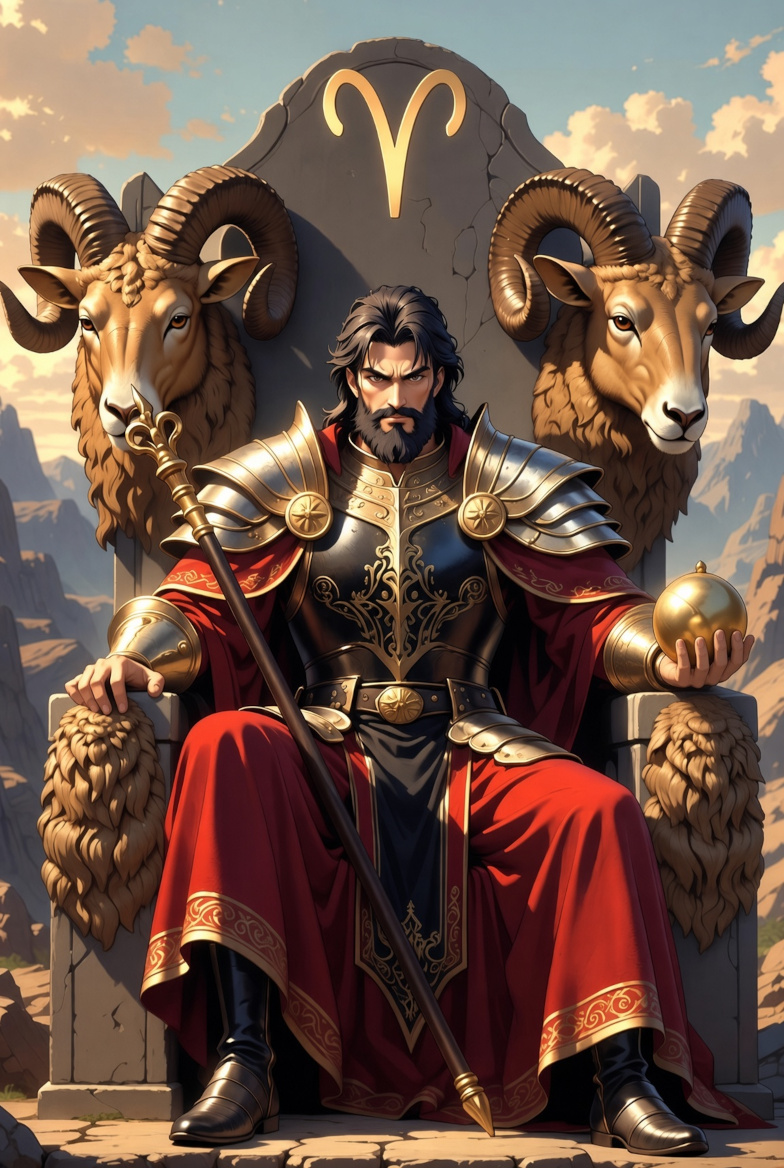 The Emperor tarot card: a crowned ruler on a stone throne, half of the Fool and Emperor birth card pair, the leap and the plan, one of the axes in the tarot birth card system