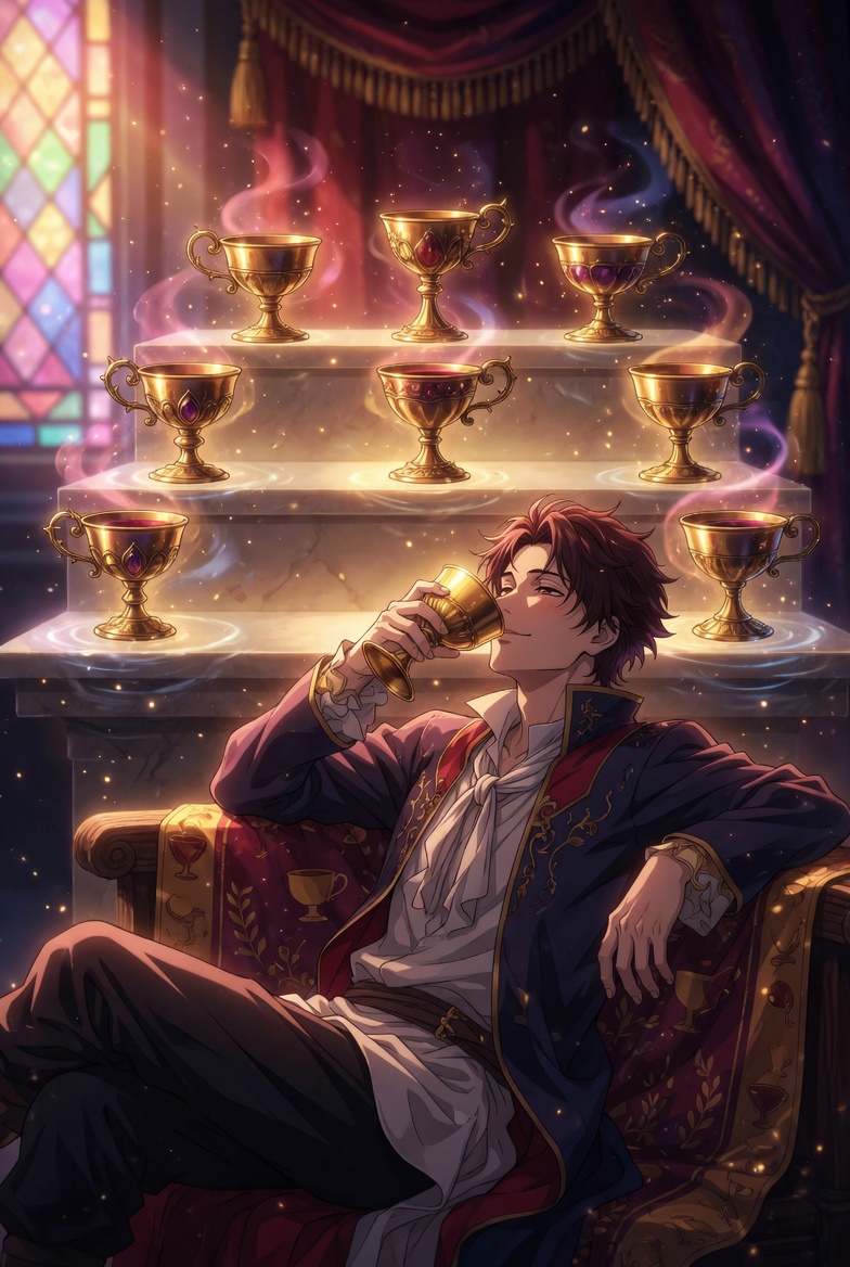 Nine of Cups tarot card