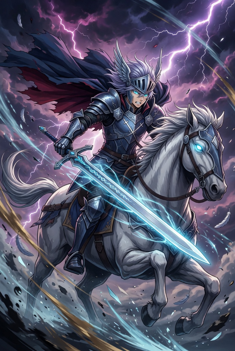 Knight of Swords tarot card